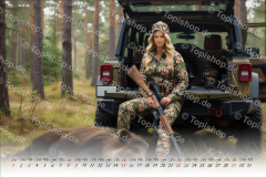 Jagd Kalender Frauen 2026 Gemälde Style