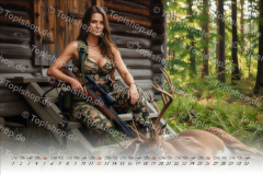 Jagd Kalender Frauen 2026 Gemälde Style