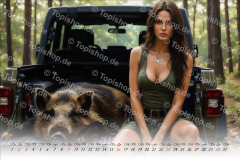 Jagd Kalender Frauen 2026 Gemälde Style
