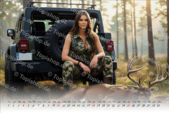 Jagd Kalender Frauen 2026 Gemälde Style